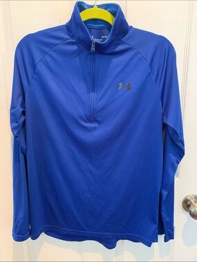 Under Armour Men’s Royal Blue Quarter-Zip Performance Pullover Medium